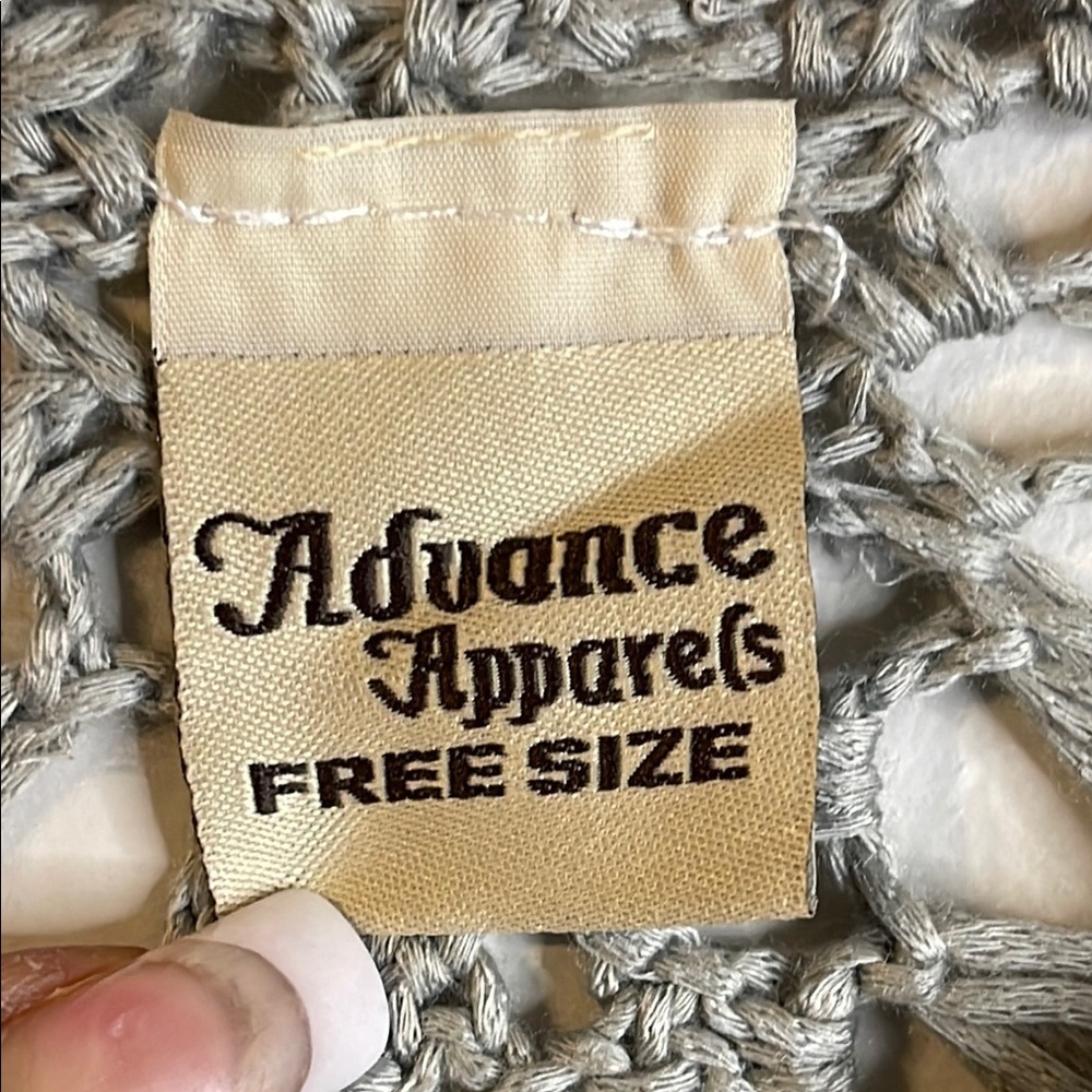 Advance Apparels Light Gray Crochet Top #69 🏷️ - Picture 4 of 5